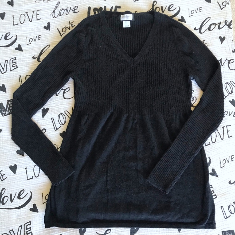 Motherhood Maternity Black Tunic Sweater